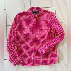 3/$30 Tommy Hilfiger Button Down pink Shirt size XL